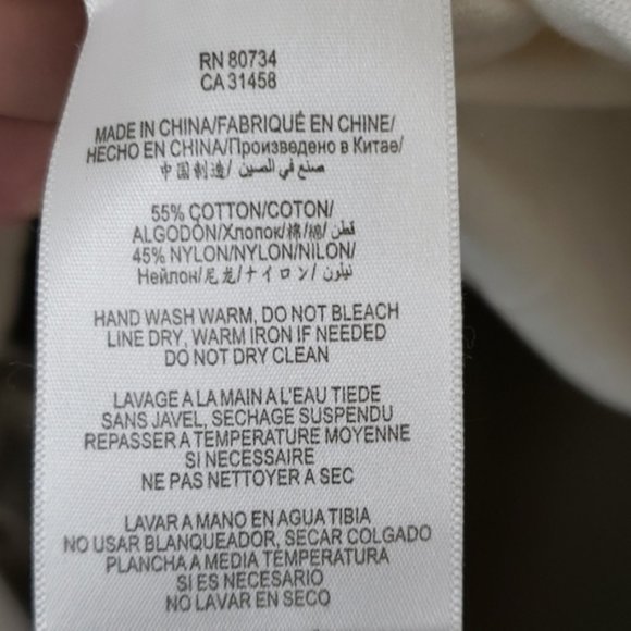 White BCBG Paris Beaded Buttoned Cardigan in M - Picture 5 of 5